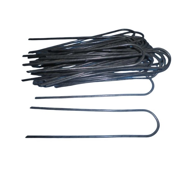 (100 Pk) 6" Sod, Irrigation, Fencing, Staples Round Top, 11 Gauge - Picture 2 of 4